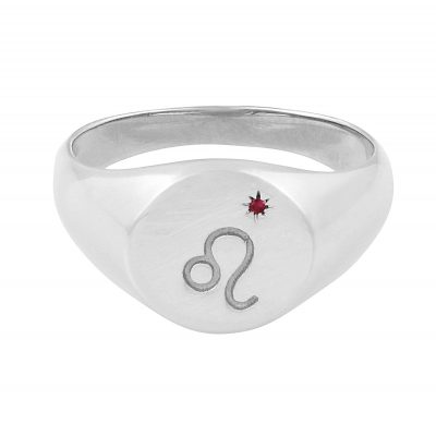 Zodiac Signet Ring Silver – Taurus / 8