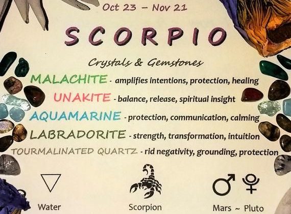 SCORPIO Zodiac Crystal Roller Bottle – Scorpio Gift Astrology Sign Gemstones for Essential Oils Octo