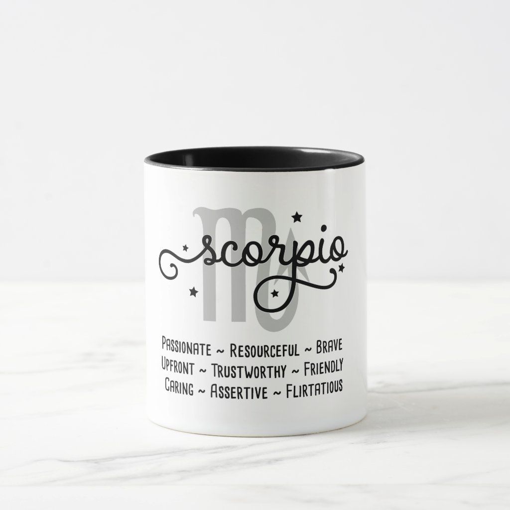 Scorpio Zodiac Traits Mug