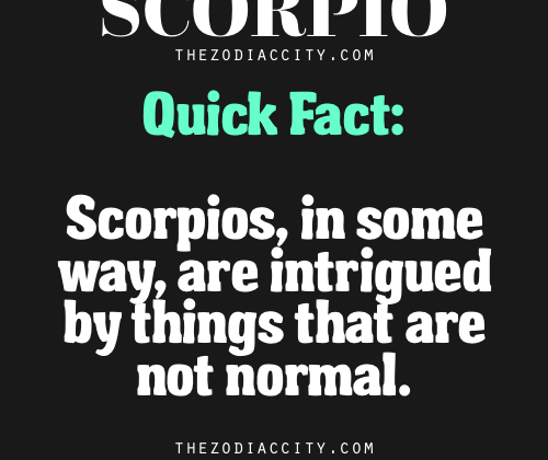 Zodiac Scorpio Facts |
