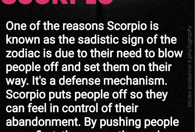 #SCORPIO One of the reasons Scorpio is known as the sadistic sign of the…
