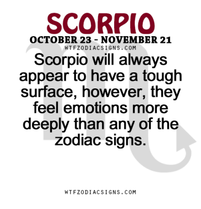 Scorpio feels