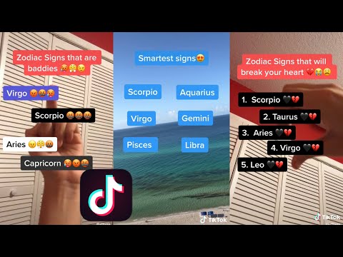 Zodiac Signs TikTok Compilation