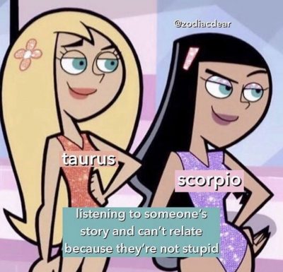 taurus & scorpio