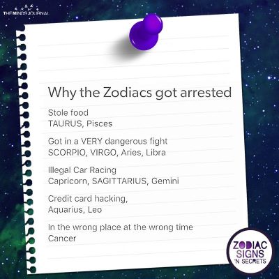 Why The Zodiacs Got Arrested –