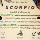 SCORPIO Zodiac Crystal Roller Bottle – Scorpio Gift Astrology Sign Gemstones for Essential Oils Octo