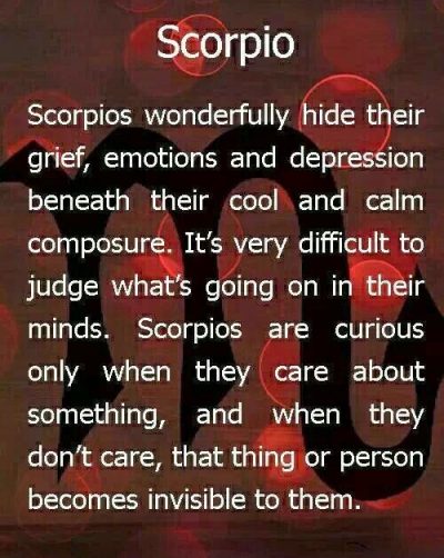 Scorpios wonderfully hide their grief, emotions and depression beneath #Scorpio #Quotes #zodiac #horoscope