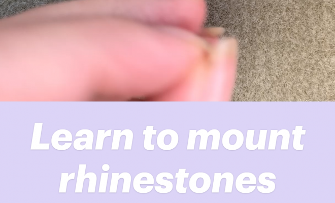 Learn to mount rhinestones onto jump rings