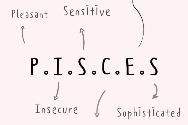 : Pleasant. Insecure. Sensitive. Caring. Empathetic. Sophisticated -Relatable Pisces quotes and sayings –
