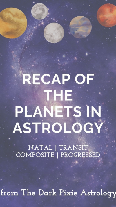 Recap of the Planets in Astrology (Natal, Transit, Composite, & Progressed)