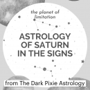 Astrology of Saturn in the Signs