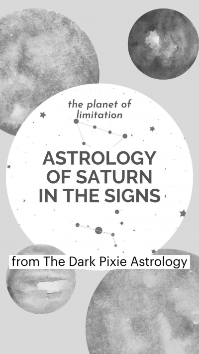 Astrology of Saturn in the Signs