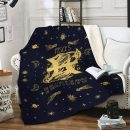 MKTee Zodiac Pisces Blanket A Part Of Me Super Soft Throw Blanket for Bed Sofa Lightweight Blanket – 130cmx150cm