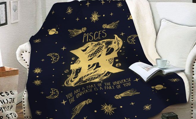 MKTee Zodiac Pisces Blanket A Part Of Me Super Soft Throw Blanket for Bed Sofa Lightweight Blanket – 130cmx150cm