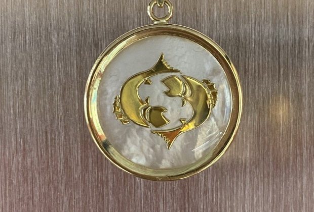 Zodiac Pisces 14K Yellow Gold Pendant