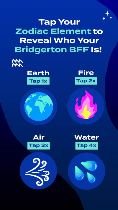 Tap Your Zodiac Element to Reveal Who Your Bridgerton BFF Is!