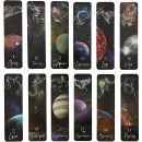 Juvale 48 Count Constellation Zodiac Planets Astrology Signs Bookmarks for Books, 1.5 x 6 in