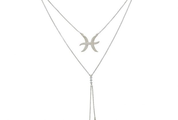 Detachable 3 in 1 Pisces Necklace – Silver