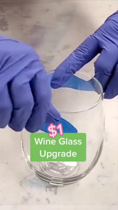 Easy Dollar Store Wine Glass Cups Makeover DIY