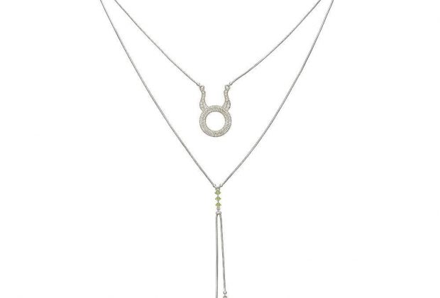 Detachable 3 in 1 Taurus Necklace – Silver