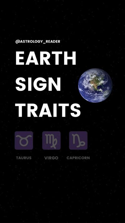 Earth Sign Traits: Taurus Virgo Capricorn Facts. Astrology For Beginners, Zodiac Sign Meanings.