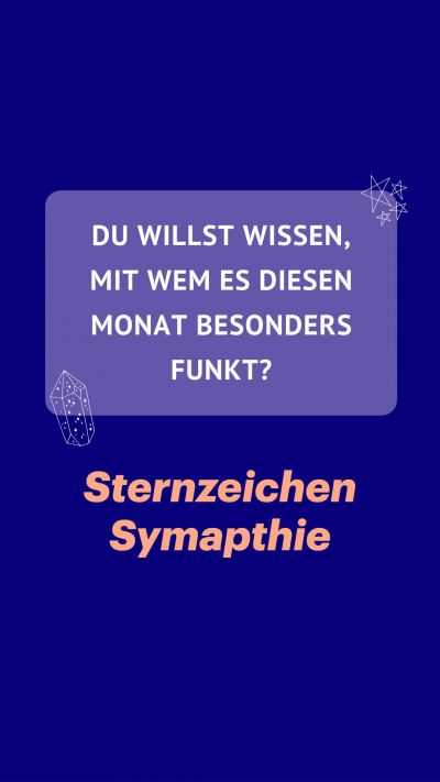 Sternzeichen Symapthie