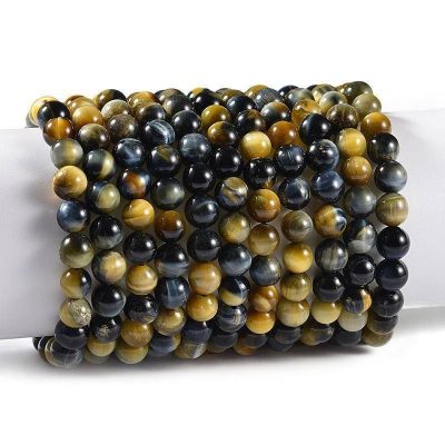 Blue Gold Tiger Eye Bracelet Helps Self Confidence