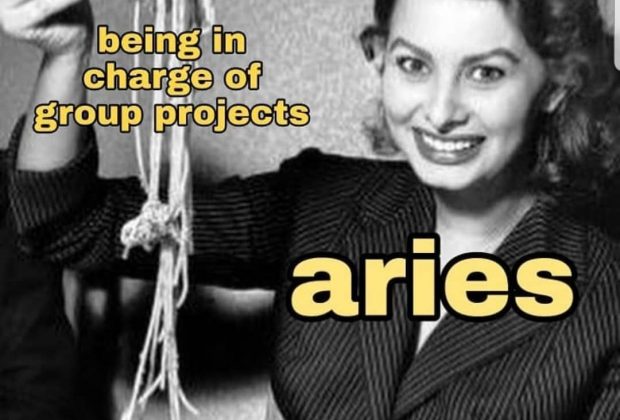 Aries Zodiac Sign Astrology Meme Joke