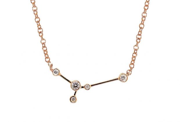 Cancer Zodiac Necklace | 1.60GMS .20CT – Rose Gold Diamond