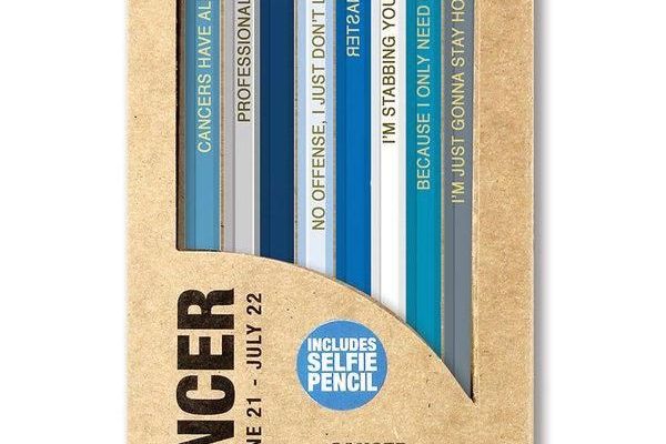 Cancer Zodiac Sign Pencils – Set of 8 Cancer Inspired Pencils!