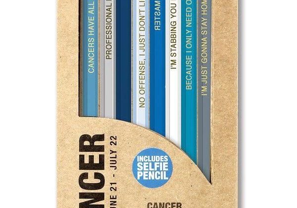 Cancer Zodiac Sign Pencils – Set of 8 Cancer Inspired Pencils!