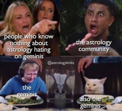 Gemini Zodiac Sign Astrology Meme Joke