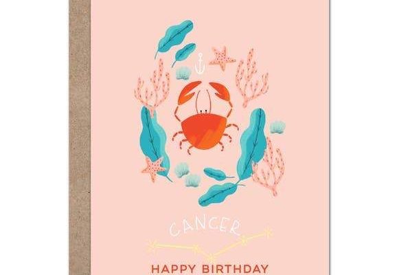 Zodiac Birthday Card | Cancer