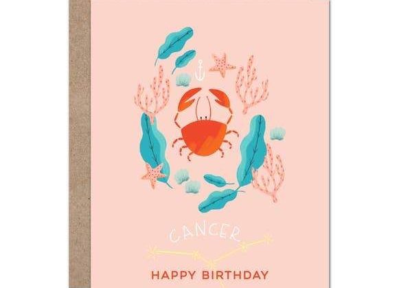 Zodiac Birthday Card | Cancer