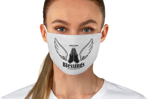 Blessings Blessings Gratitude Appreciation Fabric Face Covering – One size
