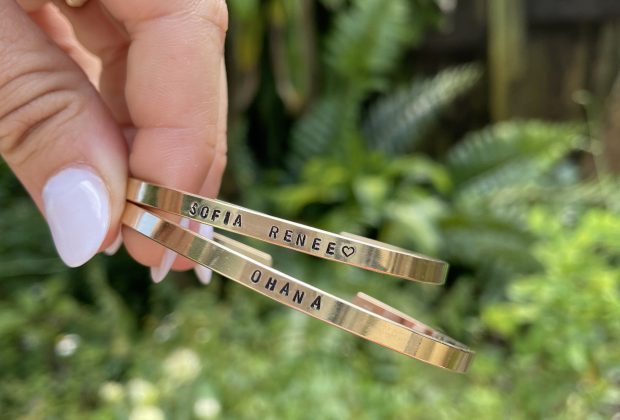 Custom Mama & Me Cuff Bracelet Set – 14K Gold Filled / Inside Only