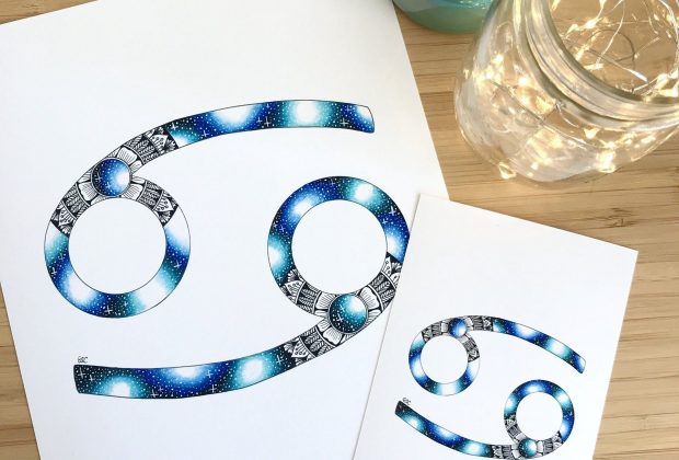 Mandala Cancer Zodiac Sign – 8×10 in