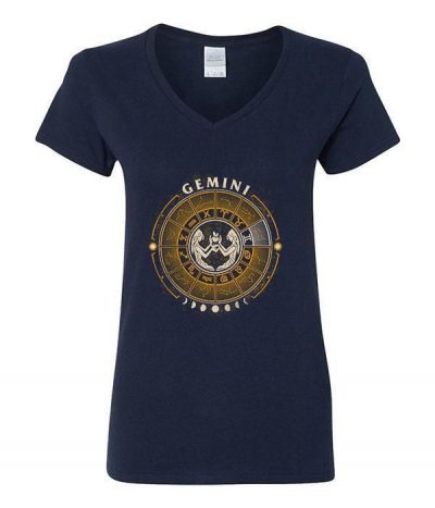 Gemini – Zodiac Collection – V-Neck – V-Neck / Navy / L