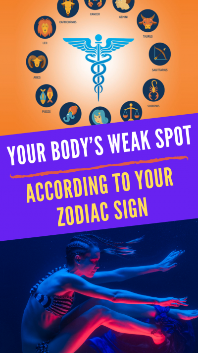 Your Body’s Weak Spot, According to Your Zodiac Sign