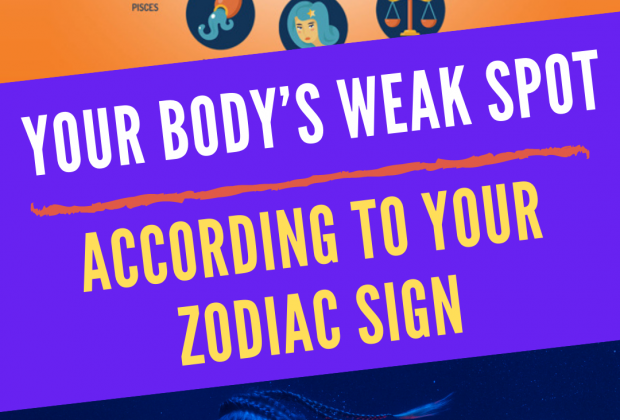 Your Body’s Weak Spot, According to Your Zodiac Sign