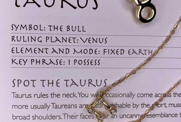 Taurus Zodiac Necklace