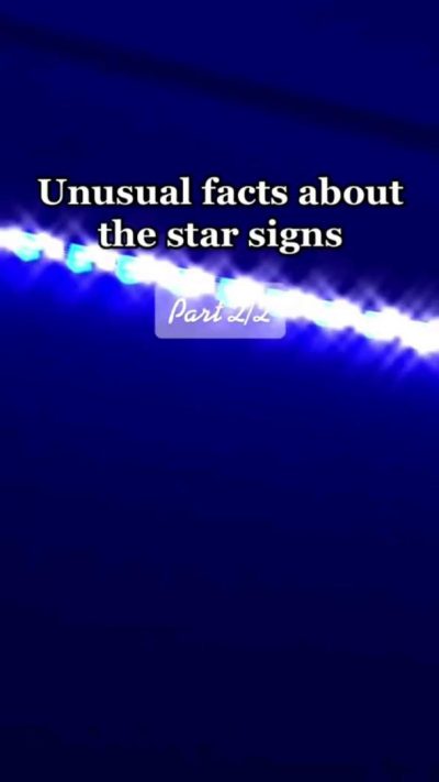 unusual facts about Zodiac Signs