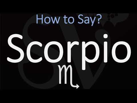 How to Pronounce Scorpio? (CORRECTLY) Zodiac Sign pronunciation