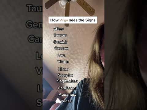 How virgo sees the signs? zodiac signs tiktok virgo