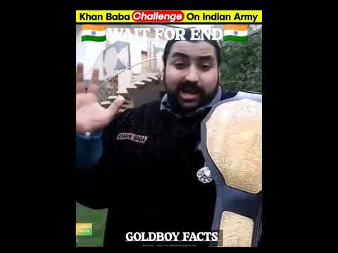 🤬Pakistani Khan Baba Open (Challenge) Indian Army😡 🤬 || all Indian Must Watch #shorts #short #facts