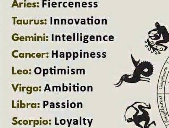 Your zodiac sign is master of…..