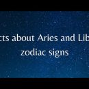 Facts about Aries and Libra | zodiac signs