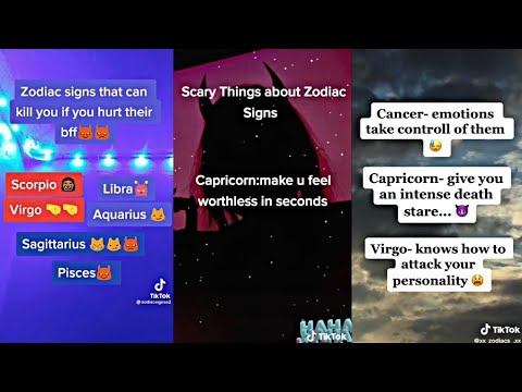 Zodiac signs tiktok | Scary Zodiac tiktoks part 46