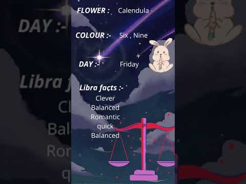 Facts about zodiac sign (Libra )