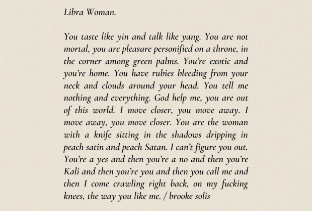 Libra Woman by Brooke Solis